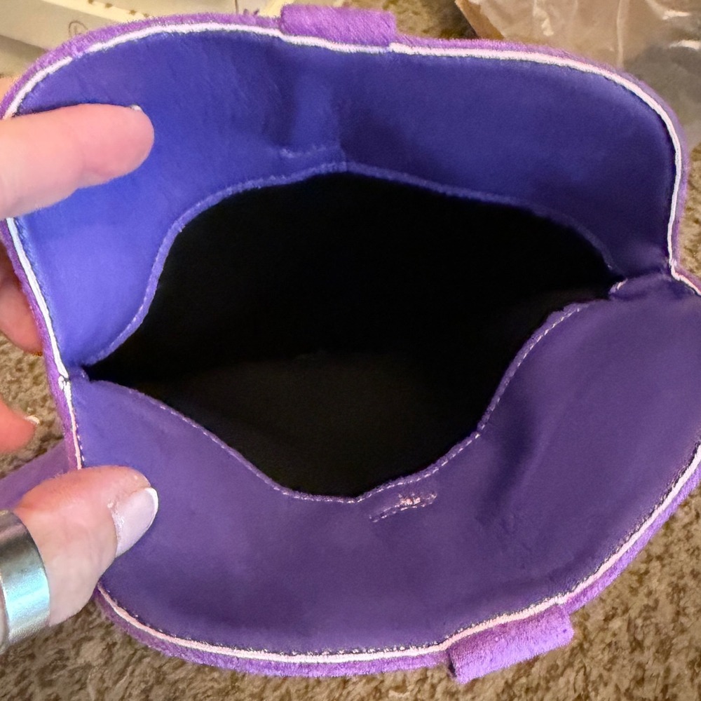 Fomoti Womens Purple Faux Suede Western Cowboy Boots Embroidered Sz 11 NEW - Picture 12 of 15
